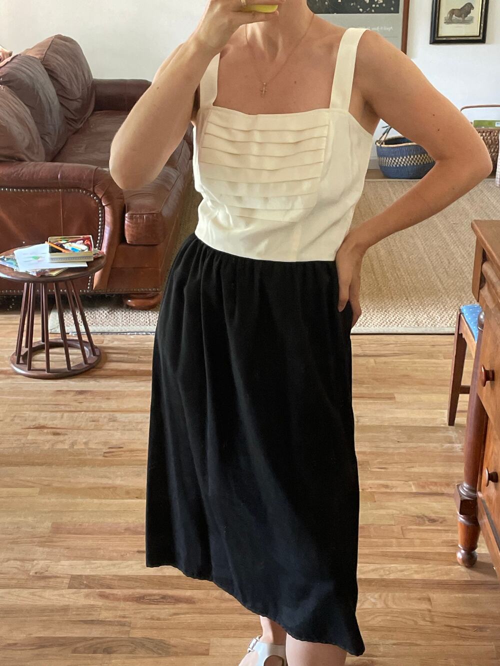 Vintage Tuxedo Style Cocktail Dress